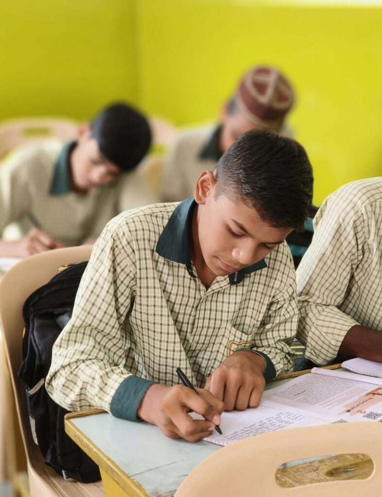 senior students studying