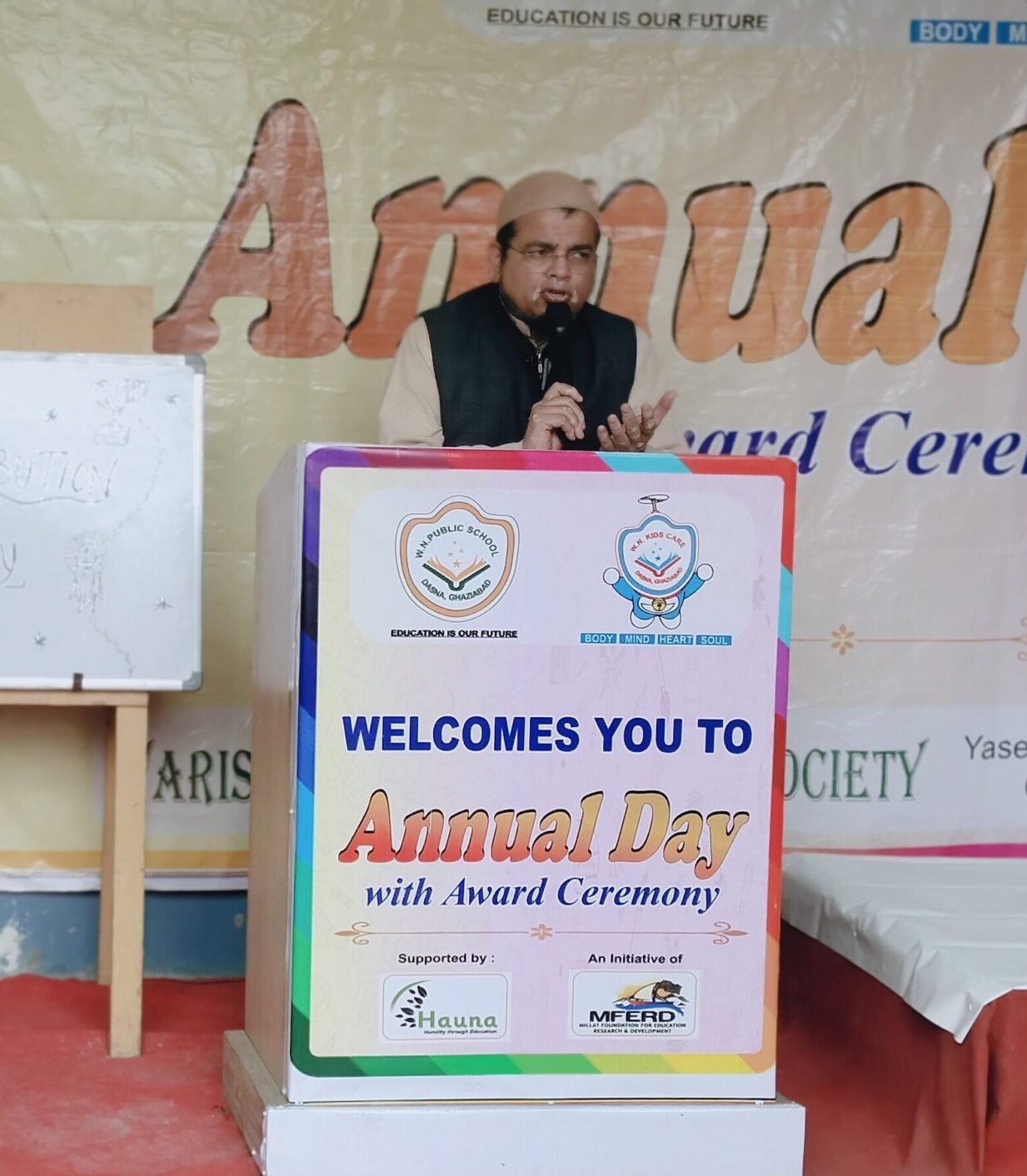 “Founder Shabab Ahmad Khan of W.N. Public School guiding the vision of quality education”